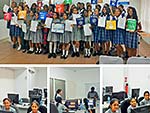 Hampton School Girls take part in the iamtheCODE campaign