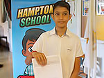 Hampton School Pupil with PSAC 2018 Results