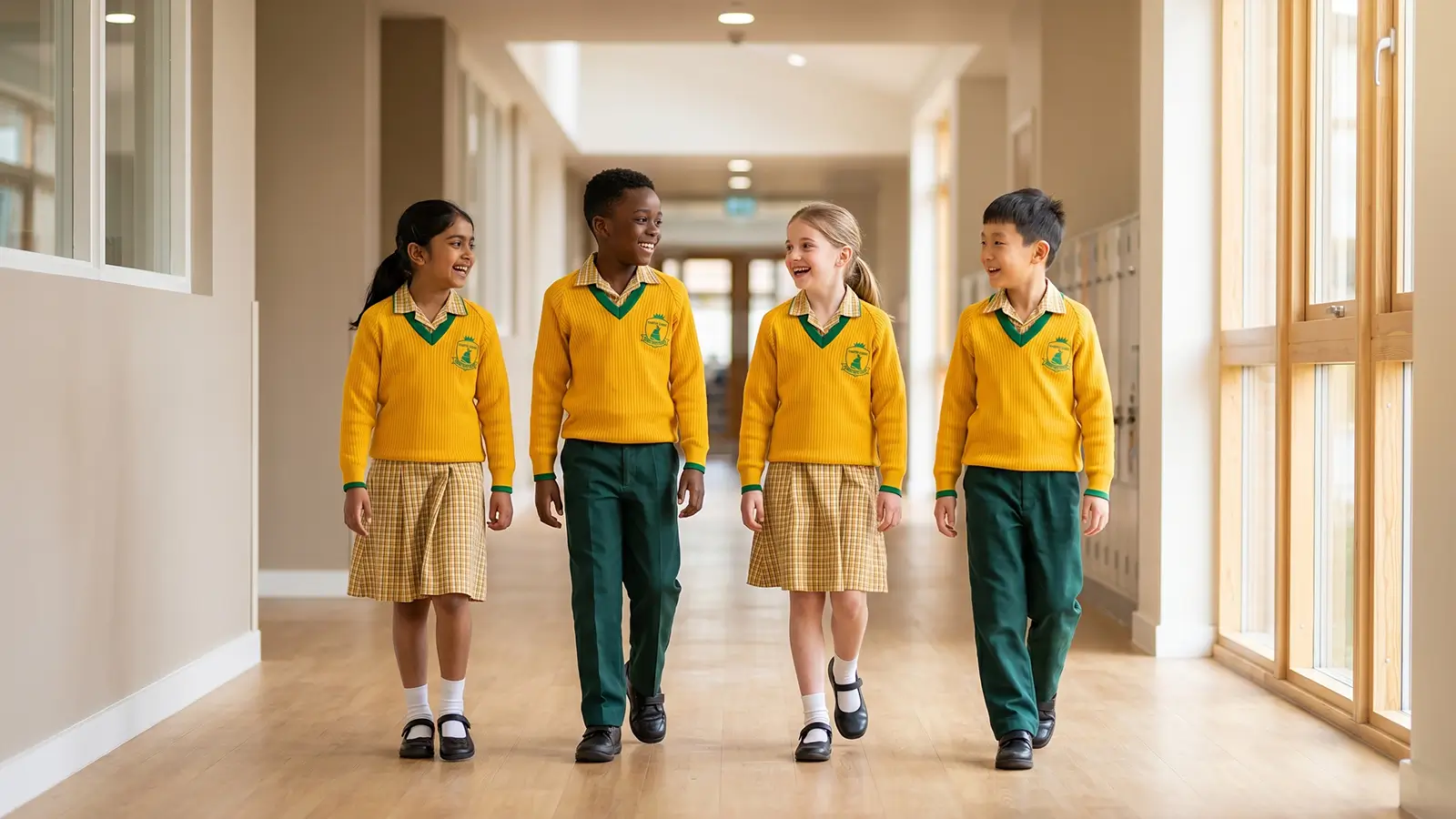 Hampton School pupils and teachers on campus in Mauritius