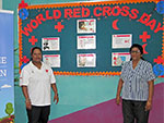 Red Cross, Mauritius visit Hampton Primary School