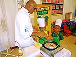 Pre-Primary Pupils at Hampton School Quatre-Bornes learning how to make pancakes